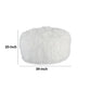 Lacey Oversized Accent Ottoman White Faux Fur Soft Cushion 39 Inch By Casagear Home BM318960