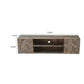 Alyona TV Media Entertainment Console Shelves Mango Brown 70 Inch By Casagear Home BM318974