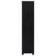 Janice Media Tower Bookcase 3 Shelves 1 Storage Cabinet Black Finish By Casagear Home BM318976