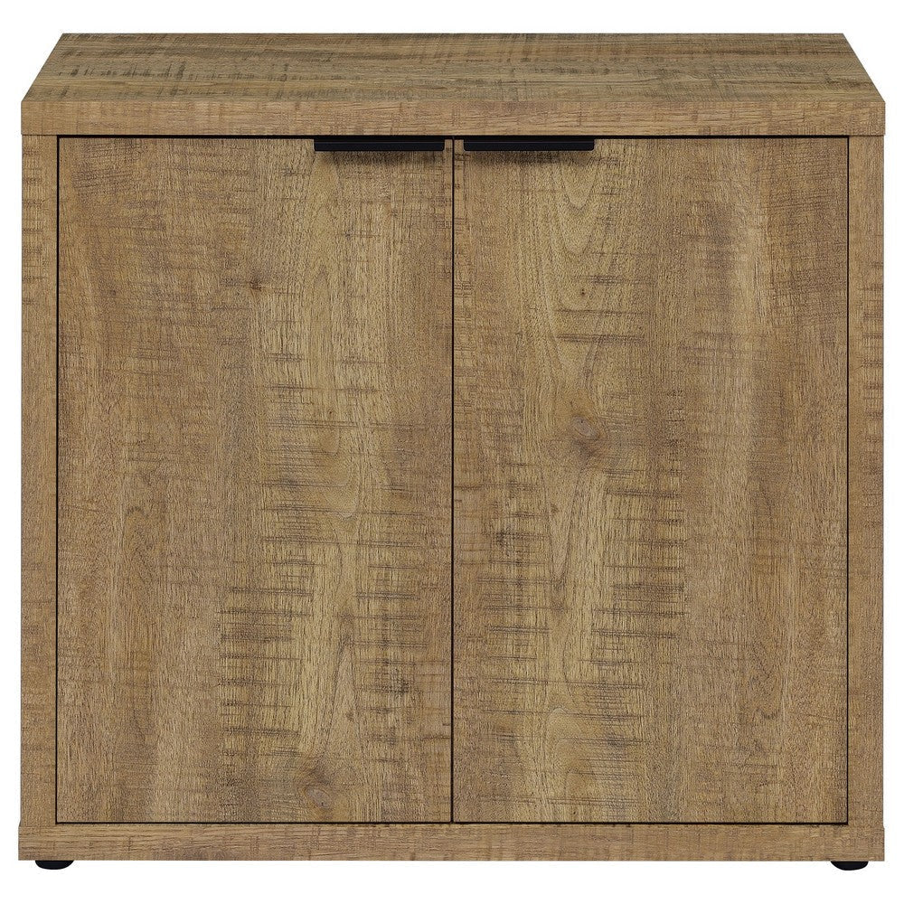 Azia Accent Cabinet 2 Doors Adjustable Shelves Mango Brown Wood Frame By Casagear Home BM318980