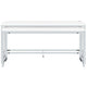 Jackie 5pc Counter Set 2 Tables 3 Stools USB Port White Faux Leather By Casagear Home BM319033