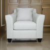 Siya Accent Chair Gray Fabric Track Arms Accent Pillows Foam Cushions By Casagear Home BM319078