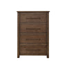 Loe Tall Dresser Chest 4 Drawers Oak Brown Finish Solid Poplar Wood By Casagear Home BM319133
