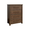 Loe Tall Dresser Chest 4 Drawers Oak Brown Finish Solid Poplar Wood By Casagear Home BM319133
