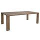 Gena Dining Table 87 Inch Rectangular Top Farmhouse Brown Mango Wood By Casagear Home BM319143