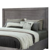 Wane Queen Size Bed Footboard Storage Metal Handles Gray Wood Finish By Casagear Home BM319183