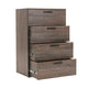 Levy Tall Dresser Chest 4 Jumbo Drawers Farmhouse Rustic Gray Wood Finish By Casagear Home BM319200