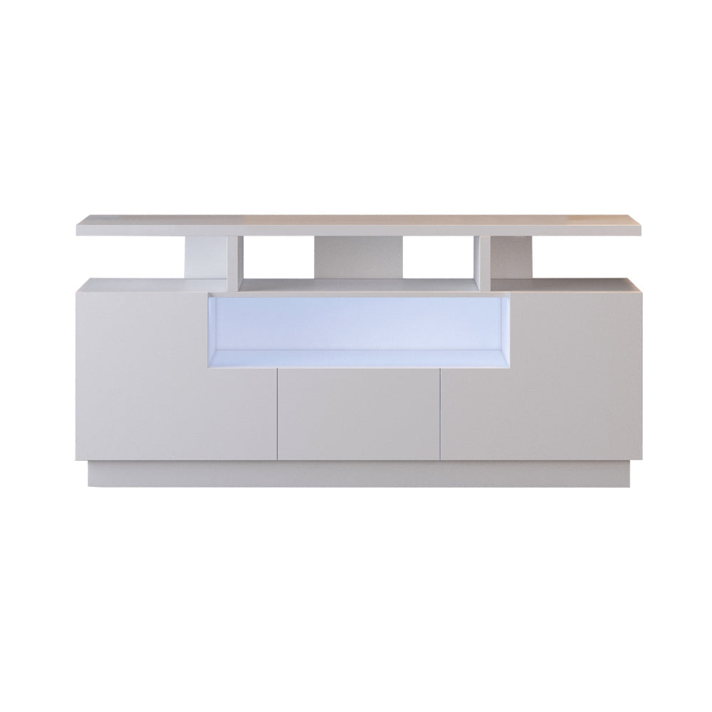 Buy Lexa 61 Inch TV Media Entertainment Console, Storage Shelves ...