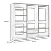 Dee Modular Closet System 2 Clothing Racks 2 Drawers 6 Shelf Brown Wood By Casagear Home BM319214