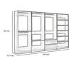 Dee Modular Freestanding Closet System 4 Hanging Rods 6 Shelves Brown By Casagear Home BM319217