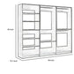 Dee Modular Closet System 3 Hanging Rods and 6 Shelves Dark Gray Wood By Casagear Home BM319218