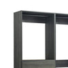 Dee Closet System 4 Hanging Rods 6 Drawers Dark Gray BM319219