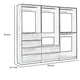 Dee Closet System 4 Hanging Rods 6 Drawers Dark Gray BM319219
