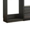 Dee Closet System 5 Floating Shelves 2 Drawers Black Wood By Casagear Home BM319223