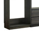 Dee Closet System 5 Floating Shelves 2 Drawers Black Wood By Casagear Home BM319223