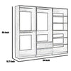 Dee Closet System 5 Floating Shelves 2 Drawers Black Wood By Casagear Home BM319223