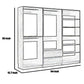 Dee Modular Closet System 5 Floating Shelves 2 Drawers Dark Gray Wood By Casagear Home BM319223