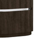 Cary Nightstand with Storage Dark Walnut Brown Steel Handle 28 Inch By Casagear Home BM319243