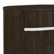 Cary Nightstand with Storage Dark Walnut Brown Steel Handle 28 Inch By Casagear Home BM319243