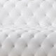 Sam Sofa White Tufted Faux Leather Throw Pillows Steel Legs 90 Inch By Casagear Home BM319248