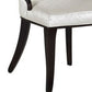 Pablo Dining Chair Set of 2 White Faux Leather Black Wood Tapered Legs By Casagear Home BM319261