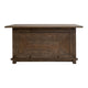Loe 76 Inch Bar Counter Table w Footrest Freestanding Home Bar Brown Wood By Casagear Home BM319312