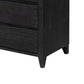 Pie Tall Dresser Chest with 5 Drawers Black Brown Solid Mango Wood By Casagear Home BM319326