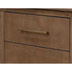 Okai Wide Dresser 6 Drawers Metal Handles Farmhouse Brown Solid Wood By Casagear Home BM319334
