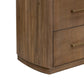 Okai Wide Dresser 6 Drawers Metal Handles Farmhouse Brown Solid Wood By Casagear Home BM319334