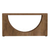 Okai Sofa Table Industrial Arch Cutout Rectangular Brown Solid Mango Wood By Casagear Home BM319339
