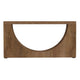 Okai Sofa Table Industrial Arch Cutout Rectangular Brown Solid Mango Wood By Casagear Home BM319339