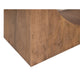 Okai Sofa Table Industrial Arch Cutout Rectangular Brown Solid Mango Wood By Casagear Home BM319339