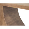 Okai Sofa Table Industrial Arch Cutout Rectangular Brown Solid Mango Wood By Casagear Home BM319339