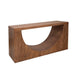 Okai Sofa Table Industrial Arch Cutout Rectangular Brown Solid Mango Wood By Casagear Home BM319339
