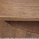 Okai Coffee Table with Arch Cutout 55 Inch Rectangular Brown Mango Wood By Casagear Home BM319341