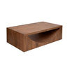 Okai Coffee Table with Arch Cutout 55 Inch Rectangular Brown Mango Wood By Casagear Home BM319341