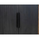 Zea 76 Inch Sideboard Console Cabinet Solid Wood 2 Tone Rich Brown Gray By Casagear Home BM319344