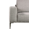 Kevin Loveseat Gray Chenille Modern Track Arms Solid Wood 65 Inch By Casagear Home BM319508