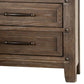 Merry Nightstand Spacious Top 3 Drawers Metal Handles Brown Solid Wood By Casagear Home BM319553