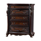 Venta Tall Dresser Chest 5 Drawers Cherry Brown Solid Wood by Casagear Home BM319554