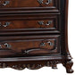 Venta Tall Dresser Chest 5 Drawers Carved Details Cherry Brown Solid Wood By Casagear Home BM319554