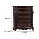Venta Tall Dresser Chest 5 Drawers Cherry Brown Solid Wood by Casagear Home BM319554