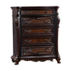 Venta Tall Dresser Chest 5 Drawers Cherry Brown Solid Wood by Casagear Home BM319554