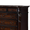 Venta Wide Dresser 9 Drawers Carved Details Cherry Brown Solid Wood Frame By Casagear Home BM319555