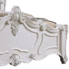 Frank King Size Bed Carved Details Finial Posts Classic White Solid Wood By Casagear Home BM319571