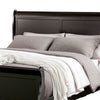 Ryla Full Size Bed Sleigh Panel Headboard and Footboard Black Solid Wood By Casagear Home BM319575