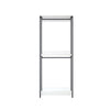 Cox Modular Closet System, 2 Hanging Rods, White Shelves, Black Metal By Casagear Home