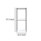 Cox Modular Closet System 2 Hanging Rods White Shelves Black Metal By Casagear Home BM319578