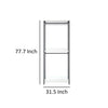 Cox Modular Closet System 2 Hanging Rods White Shelves Black Metal By Casagear Home BM319578