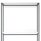 Cox Modular Closet System 3 Wide White Board Shelves and Black Metal Frame By Casagear Home BM319579